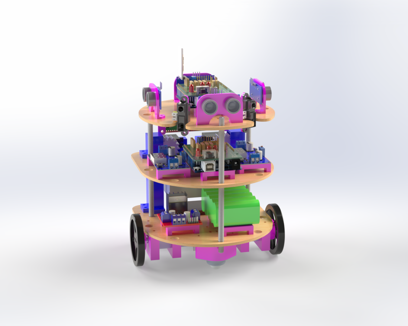 CAD assembly of the maze robot